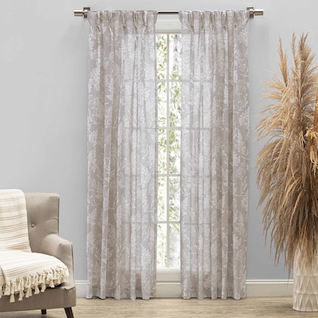 Ricardo Ricardo Wild Meadows Pinch Pleated Back Tab Pair Window Valance 03963-80-108-77